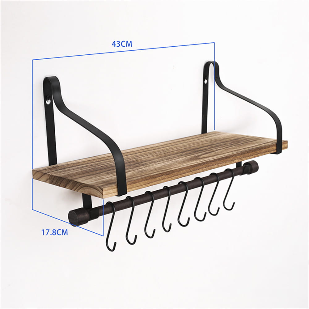 Kitchen Simple Iron One Partition Shelf
