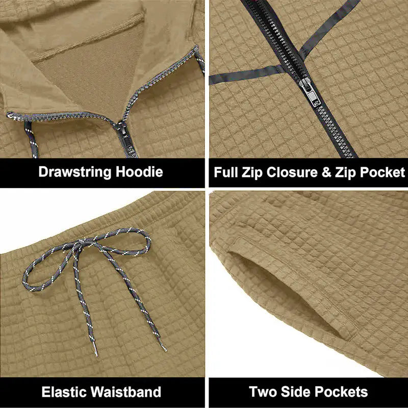 Men’s Fashion Fashion Zipper Hooded Suits