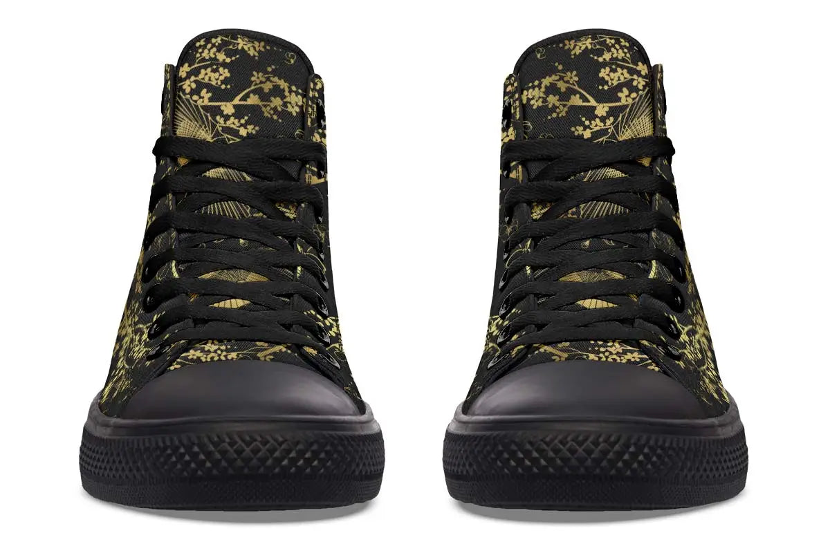 Printed Couple High-top Canvas Shoes