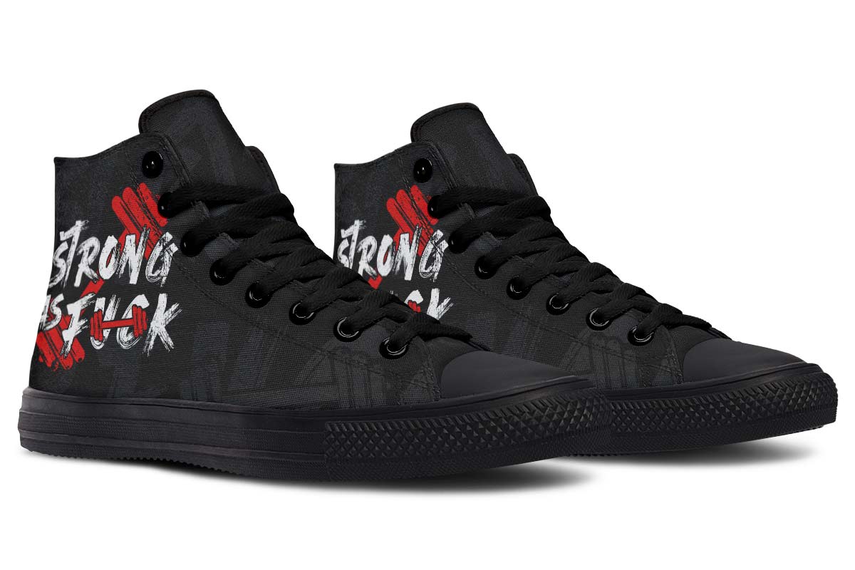 Printed Couple High-top Canvas Shoes