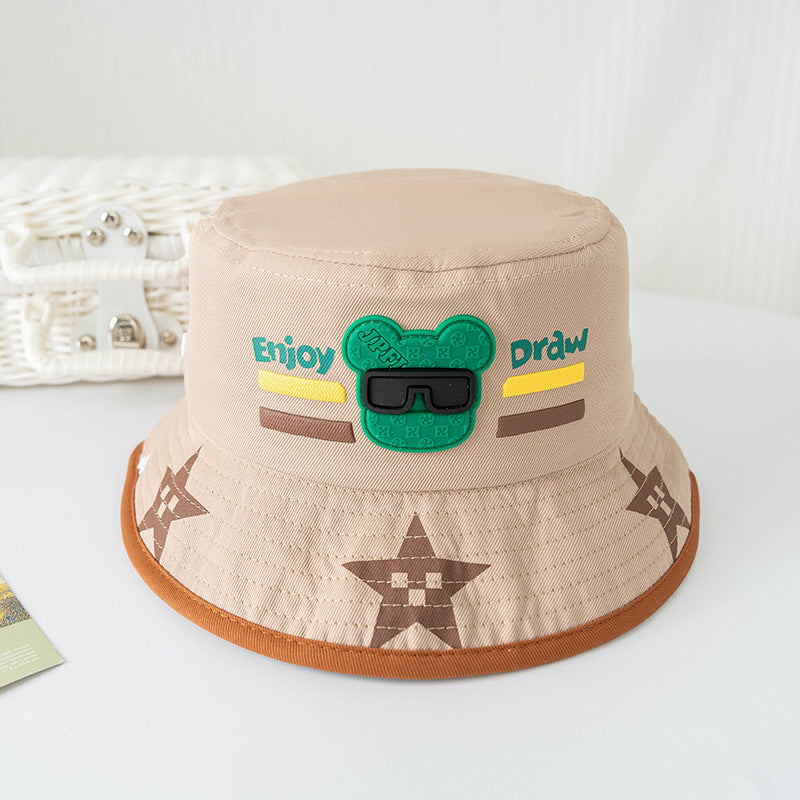Bucket Hat Baby Spring And Autumn Thin Summer Child Sun-proof Sun Protection Sun Hat