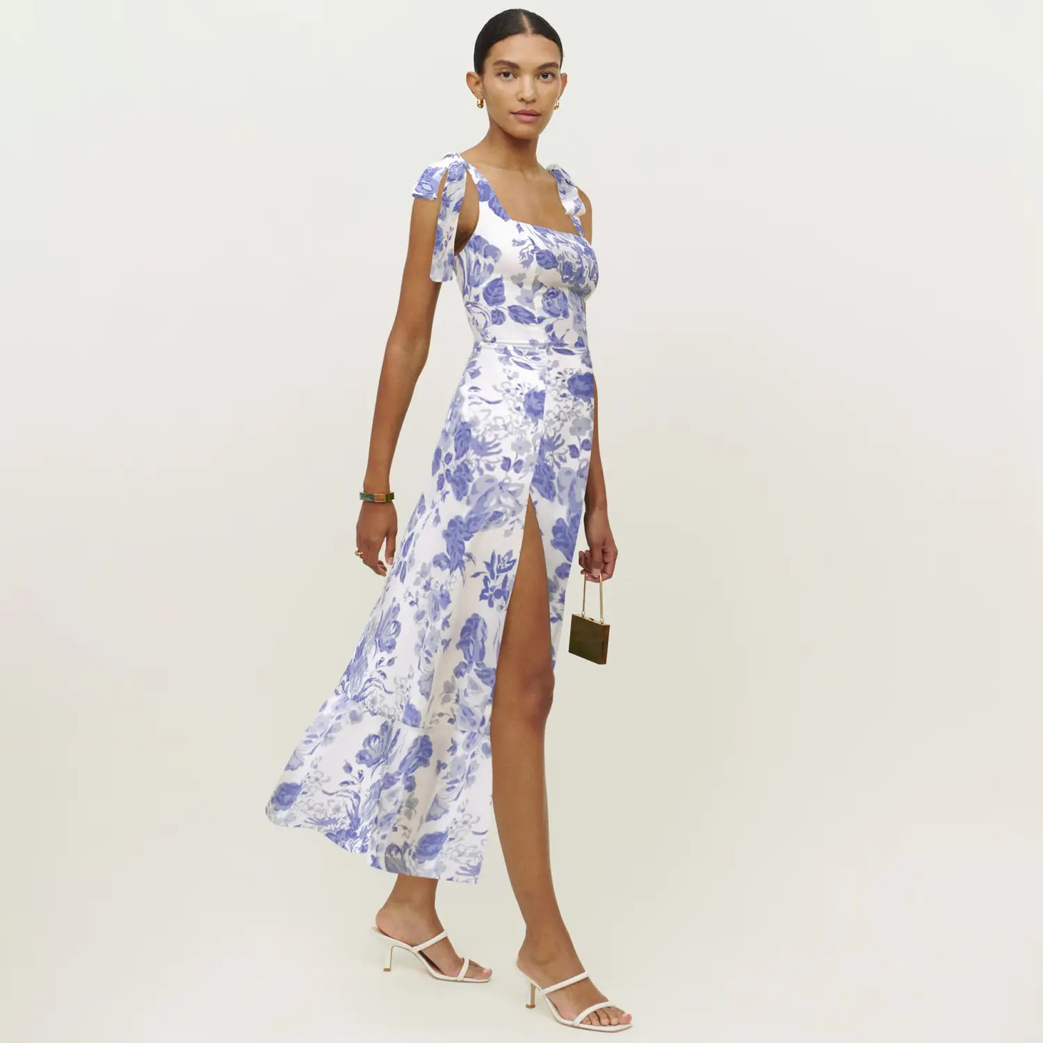 Spring And Summer New Women’s Halter Straps Bustier Floral Dresses