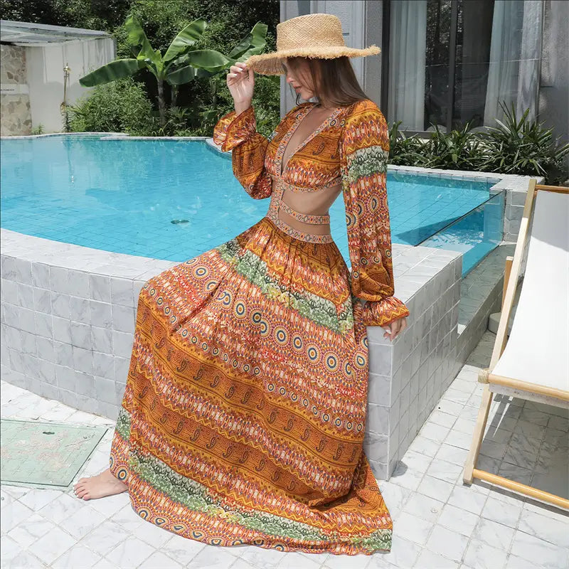 Women’s Floral Large Hem Dress