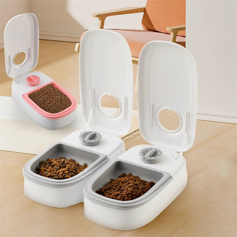 Automatic Pet Feeder Smart Food Dispenser For Cats Dogs Timer Stainless Steel Bowl Auto Dog Cat Pet Feeding Pets