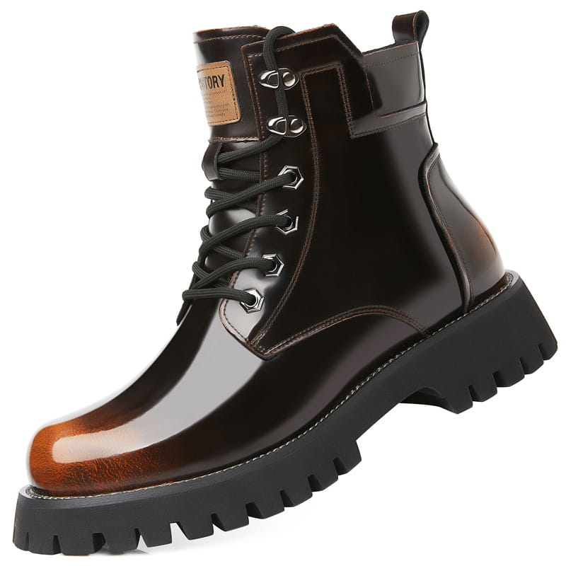 Fall Winter Martin Boots Men’s Platform Mid-top