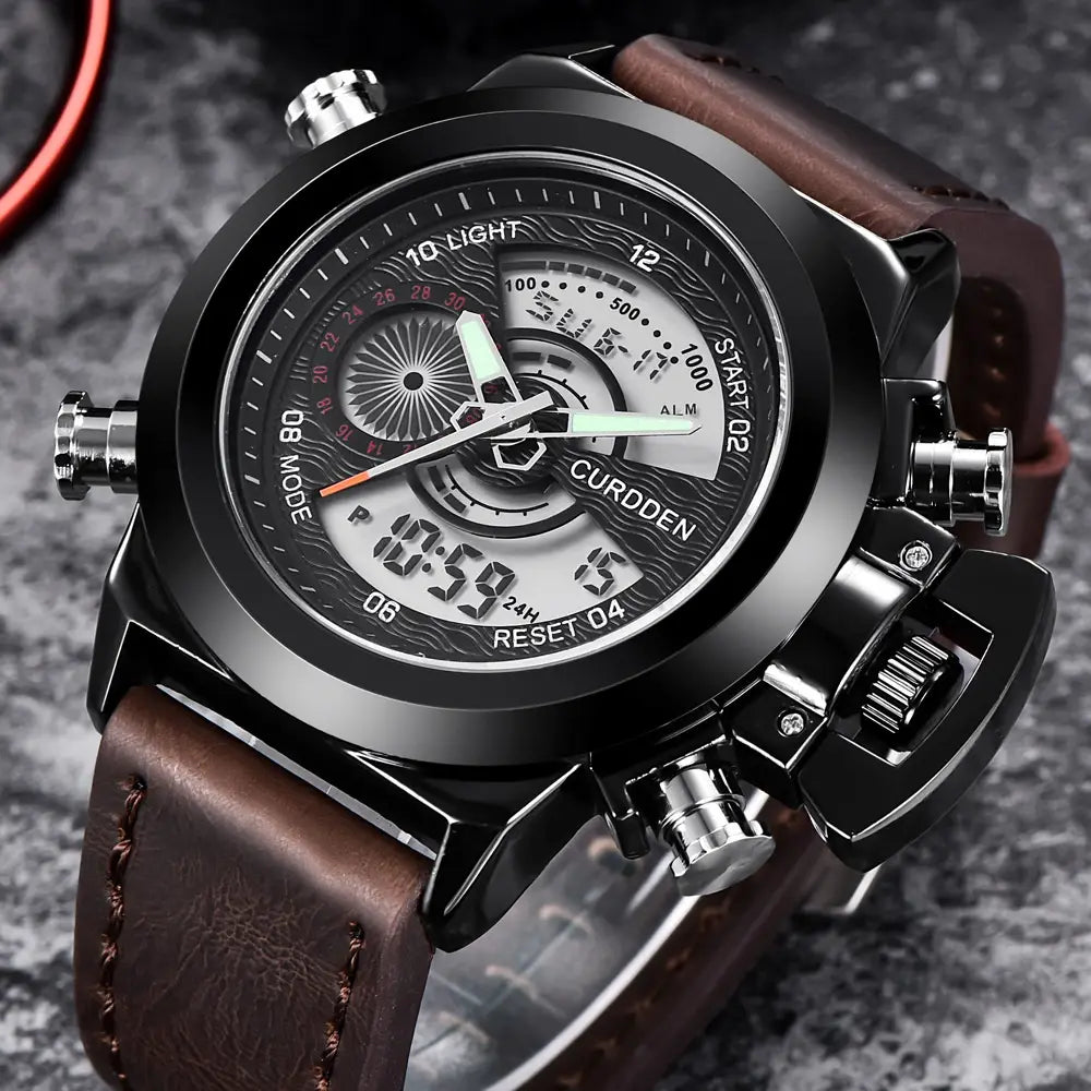 Multi-functional Double Display Sports Watch For Men