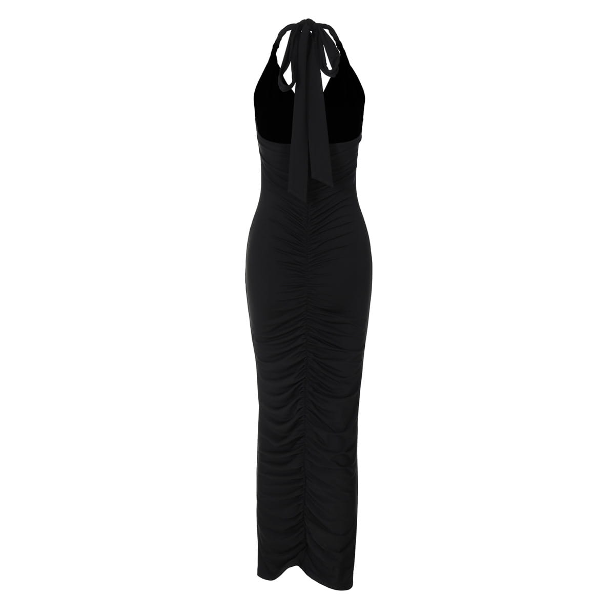 Women’s Fashion V-neck Backless Lace-up Dress