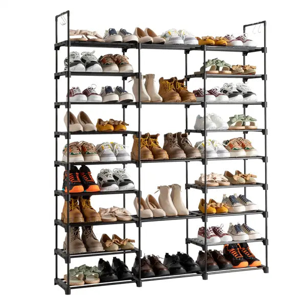 Shoe Racks 3 Rows and 9 Layers