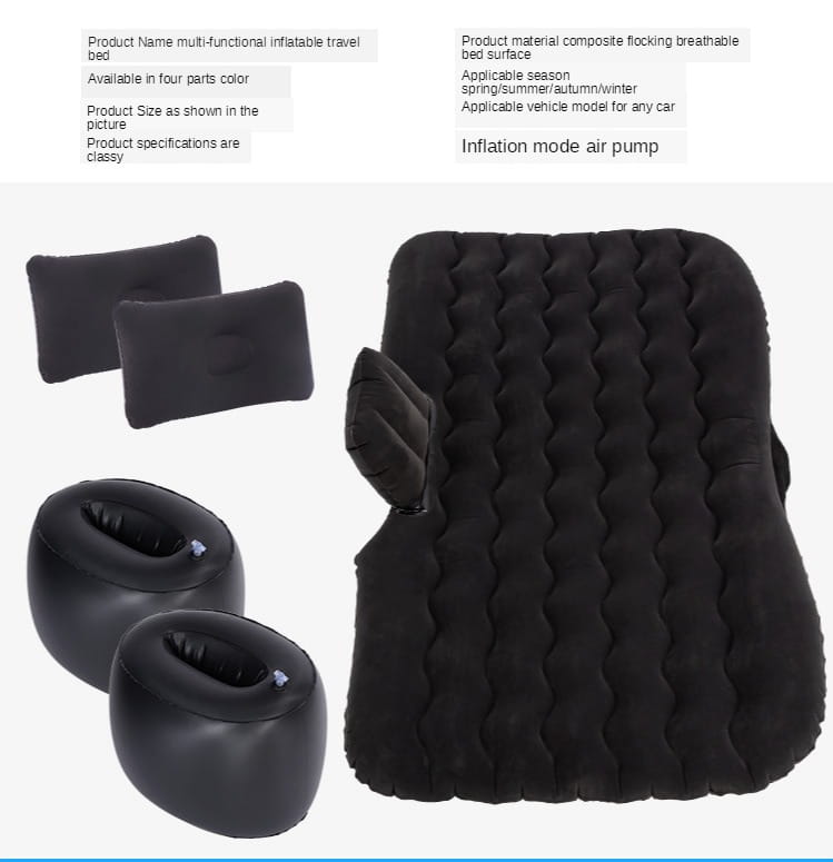 Inflatable Mattress Camping Car Air Mattress Car Travel Mattress Outdoor Car Pillow Bed