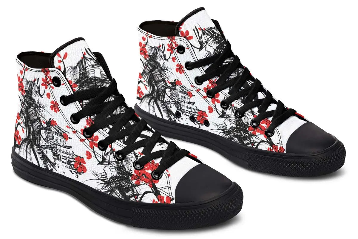 Printed Couple High-top Canvas Shoes