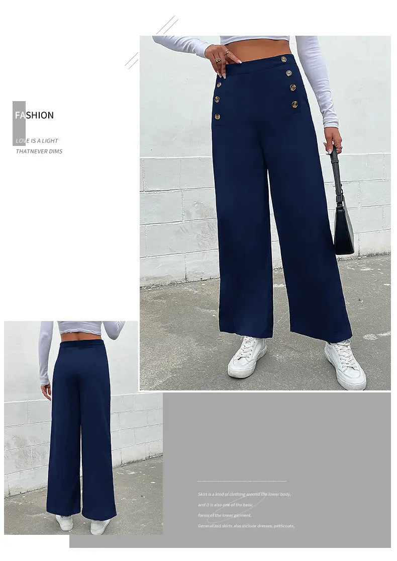 Women’s Slim Fit Solid Color Casual Pants