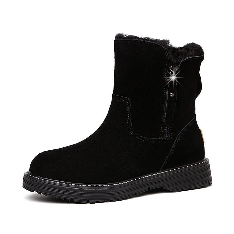 Cotton-padded shoes for ladies with velvet
