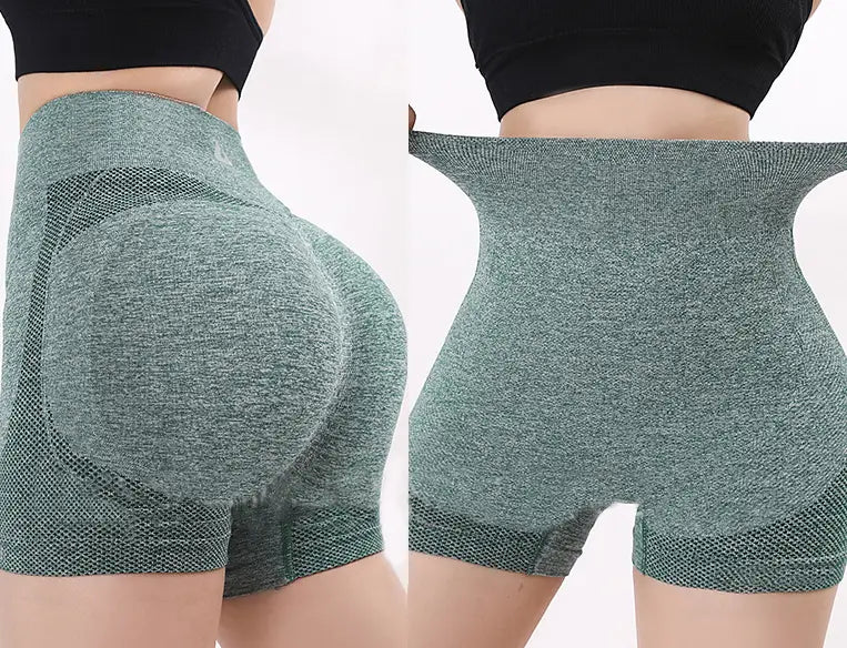 Fitness Yoga Shorts Pants Butt Lifting Seamless Leggings Women Gym