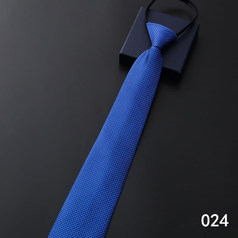 Men’s Business Formal Striped Zip Tie
