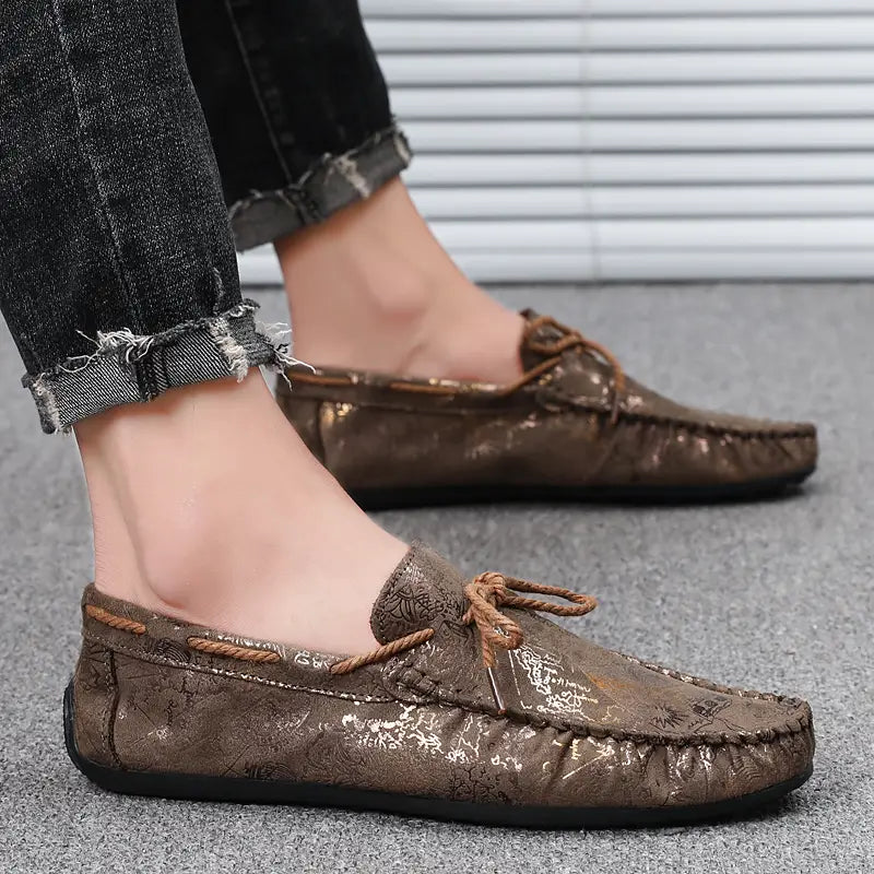 New men’s casual leather shoes