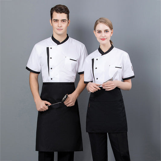 Short-sleeved Thin Breathable Clothes In The Back Kitchen