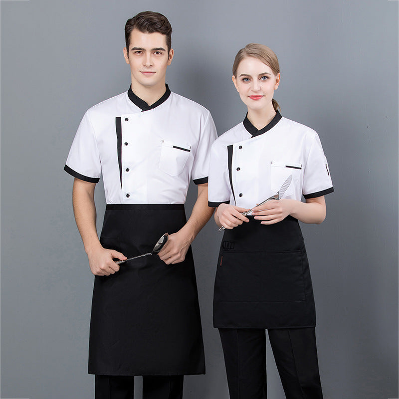 Short-sleeved Thin Breathable Clothes In The Back Kitchen