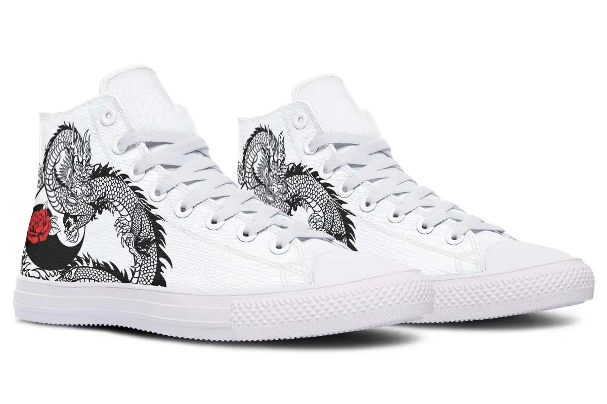 Printed Couple High-top Canvas Shoes