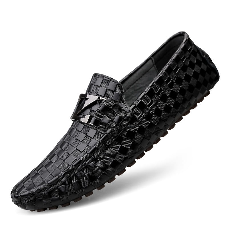 Men’s Plus Size Casual Leather Shoes Pedal Peas