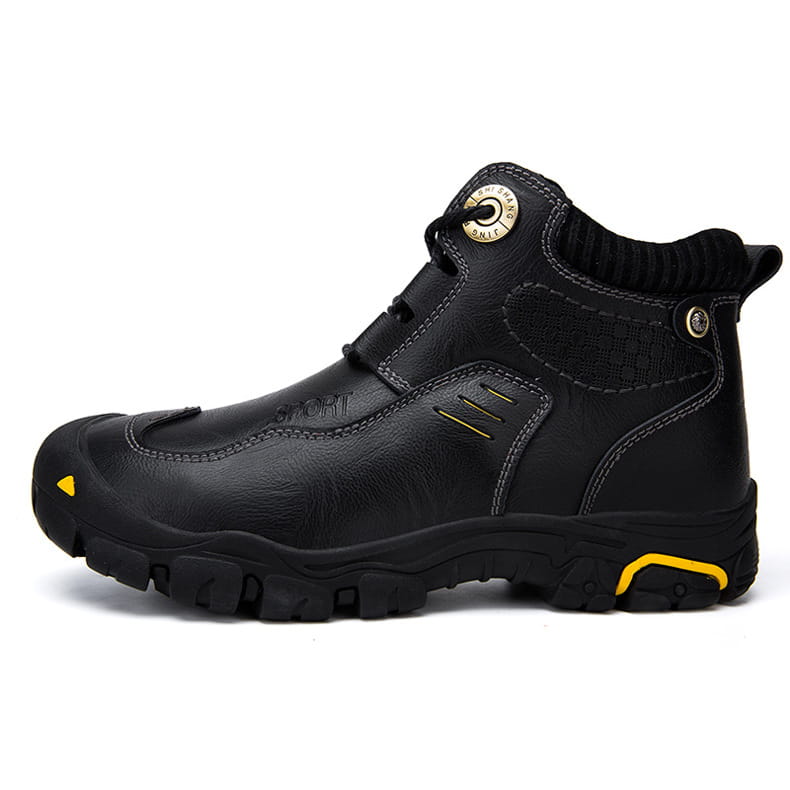 Outdoor Men’s Leather High-top Hiking Shoes