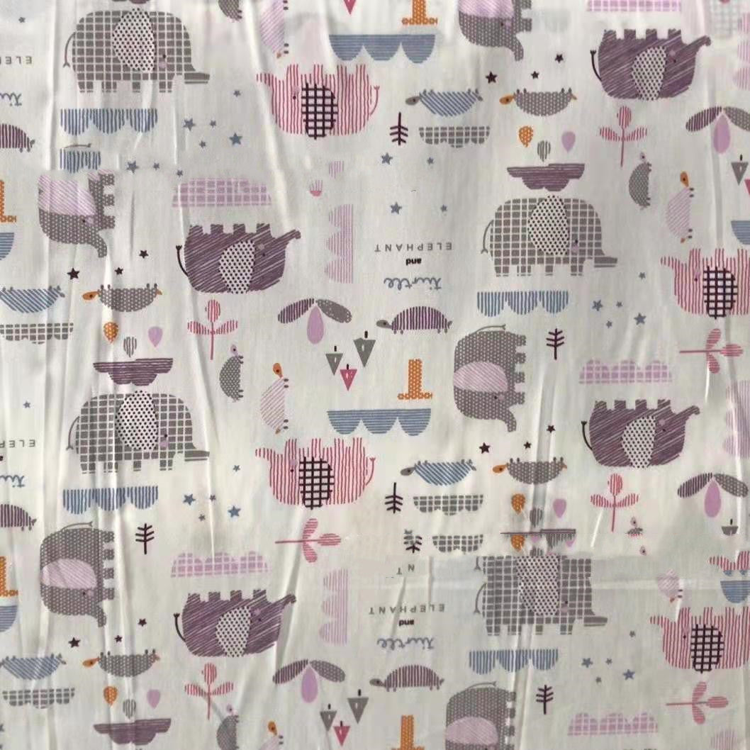 Cotton twill printed fabric cotton bed sheet ECG