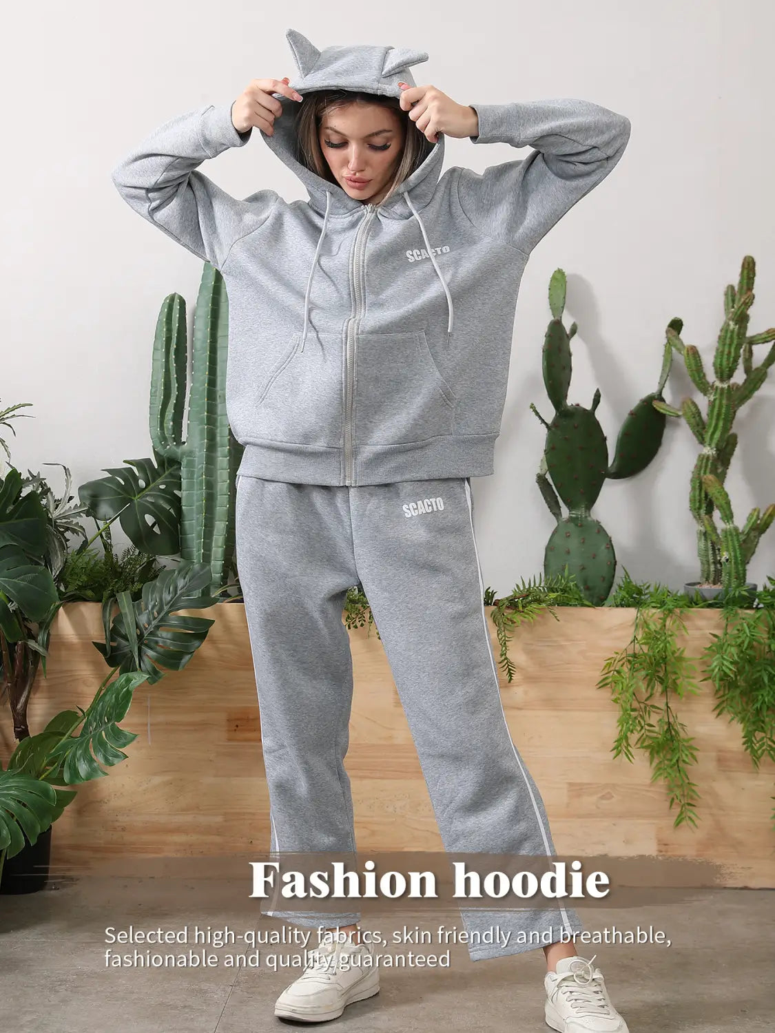 Women’s Long Sleeved Hoodie Set