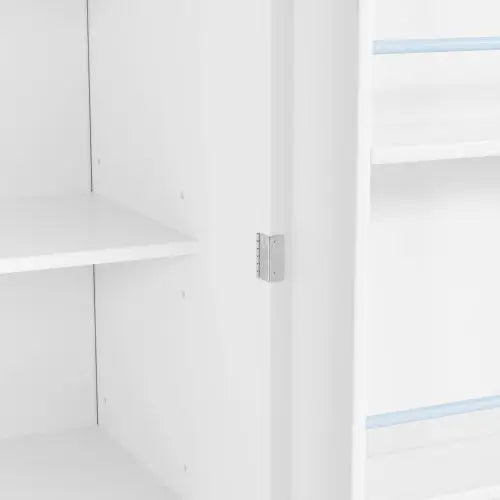 77 Inch Farmhouse Kitchen Storage Room - White - 5