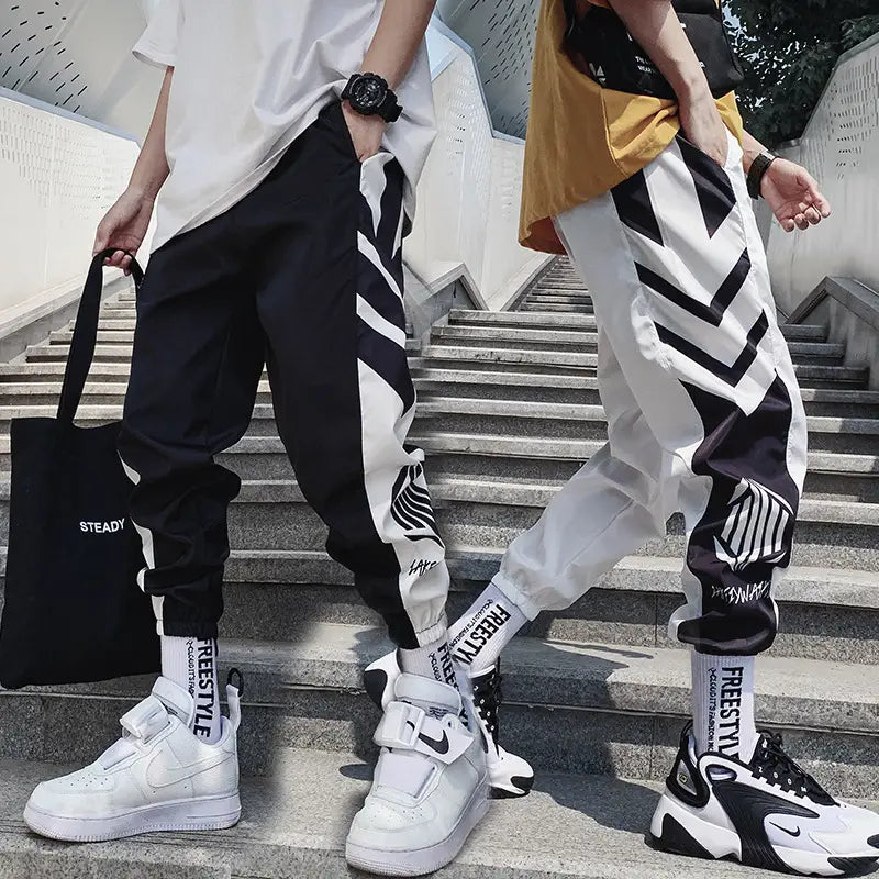 Trendy Gradient Color Trousers Men