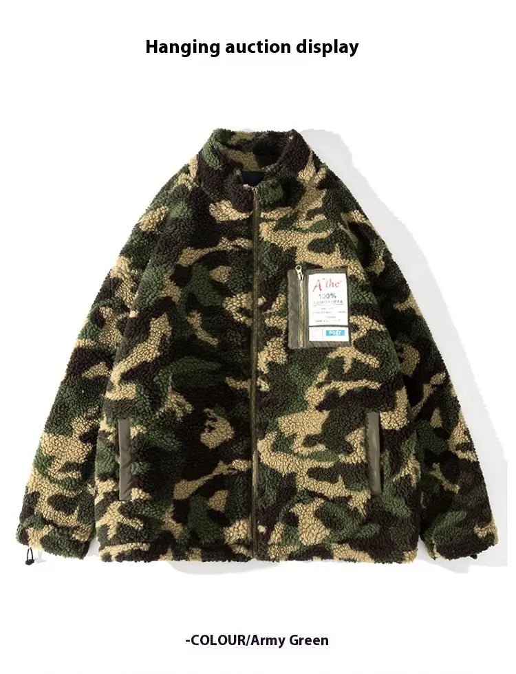 Men’s Winter Thickened Lamb Coat