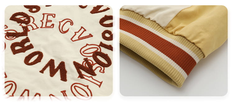 Men’s Autumn And Winter Retro Patchwork Baseball Jacket