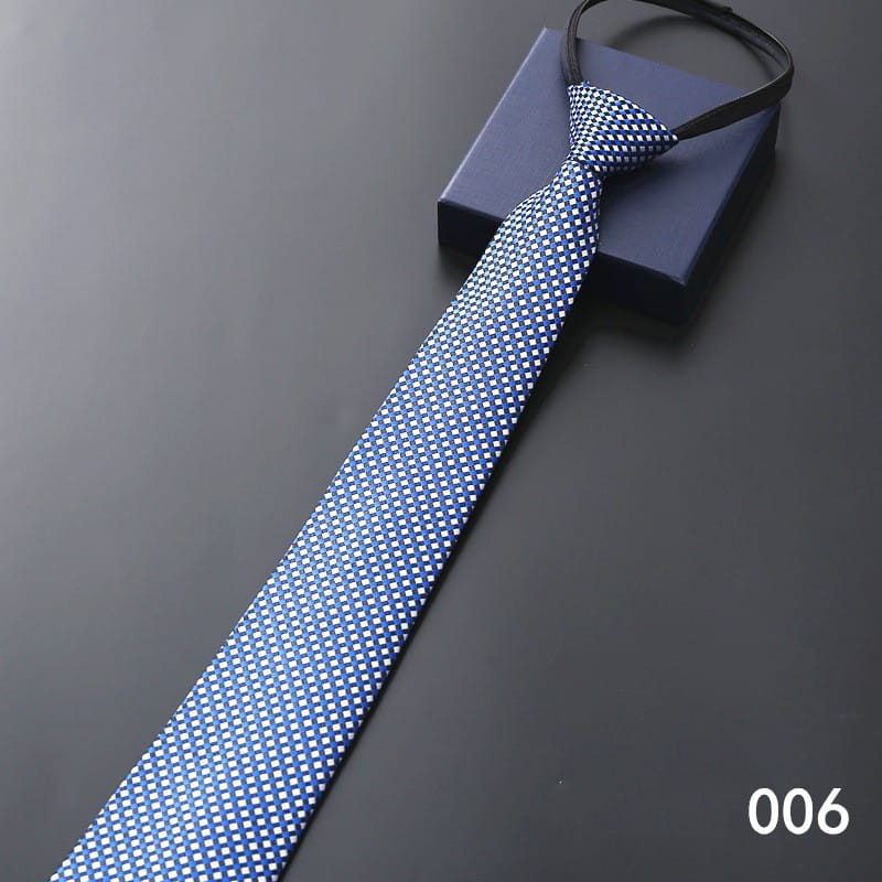 Men’s Business Formal Striped Zip Tie