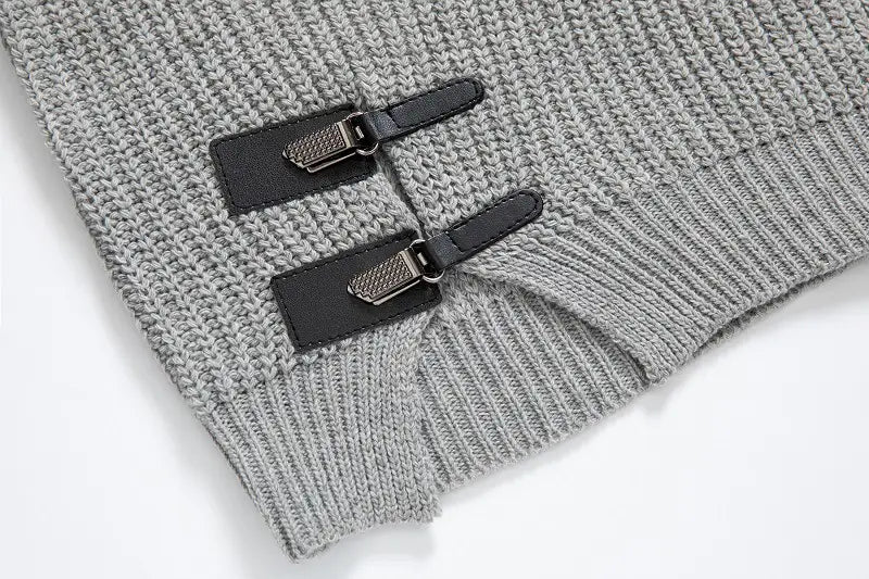 Men’s Long-sleeved Knitted Top Plus Size Sweater