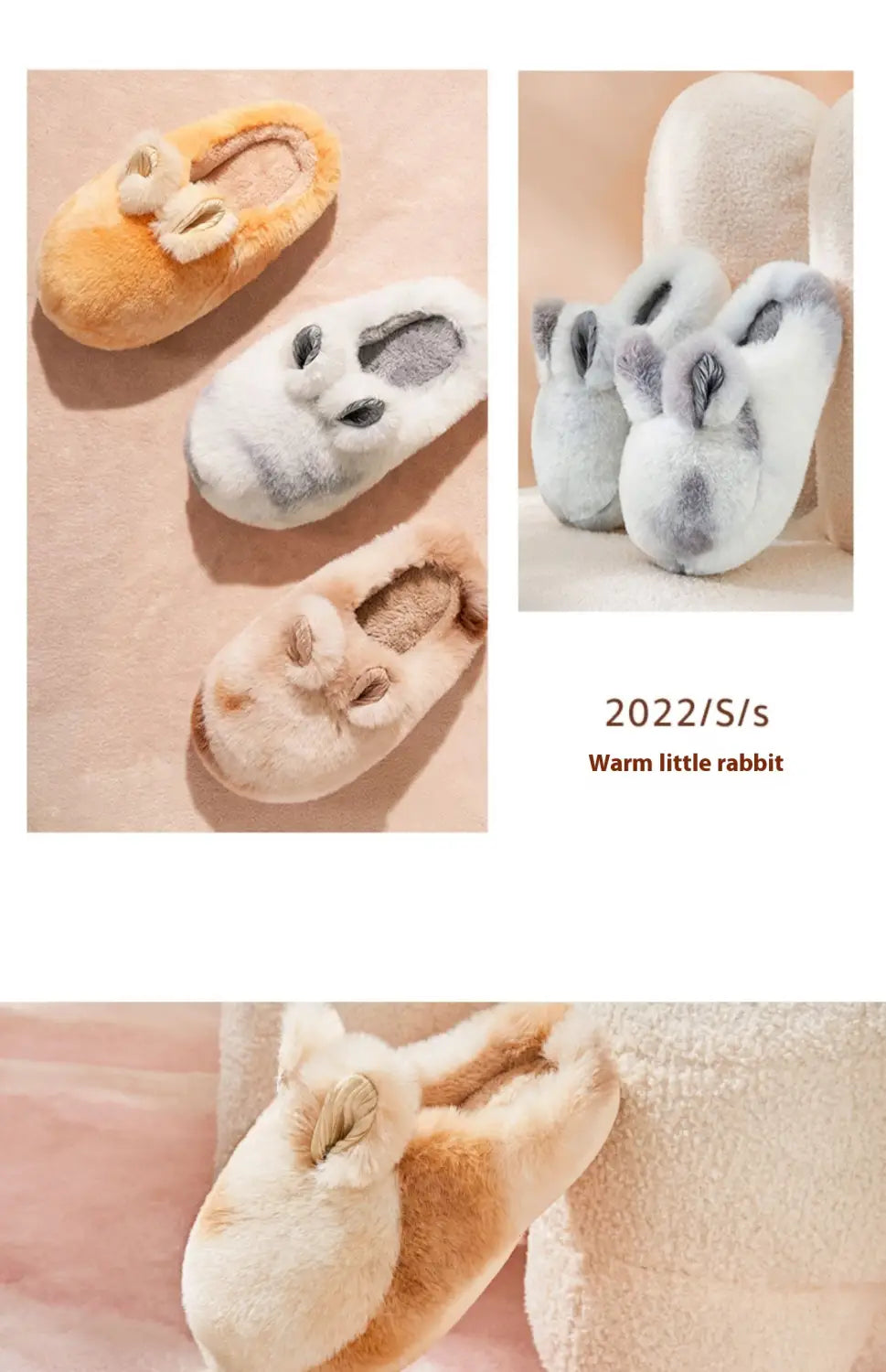 Cat Like Cotton Slippers For Women Autumn And Winter Home And Household