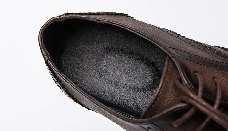 Business dress shoes with pointed toes