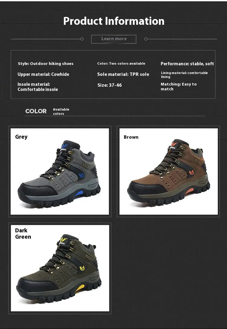 Classic Outdoor Cross-country Breathable Hiking Shoes
