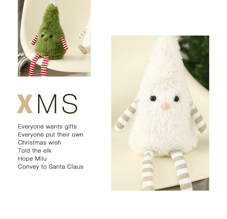 Christmas Decorations Cute Plush Doll Ornaments