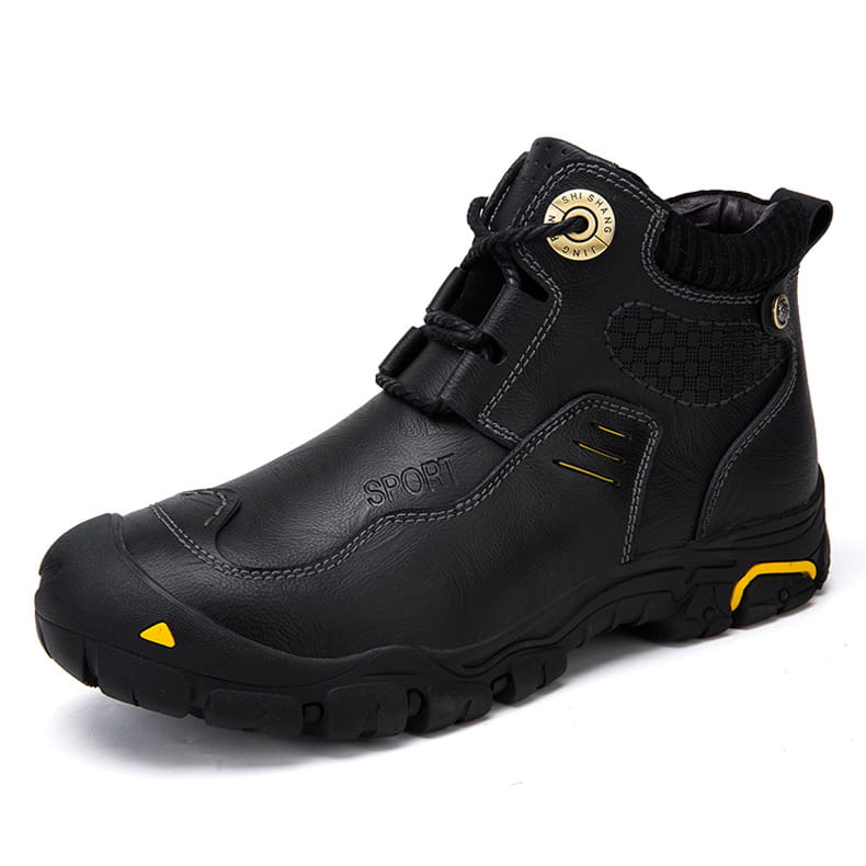 Outdoor Men’s Leather High-top Hiking Shoes