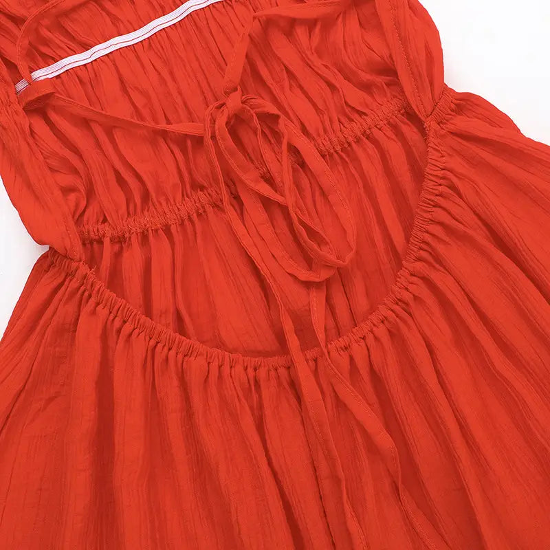 Hot Girl Backless Slim Fit Holiday Dress Women
