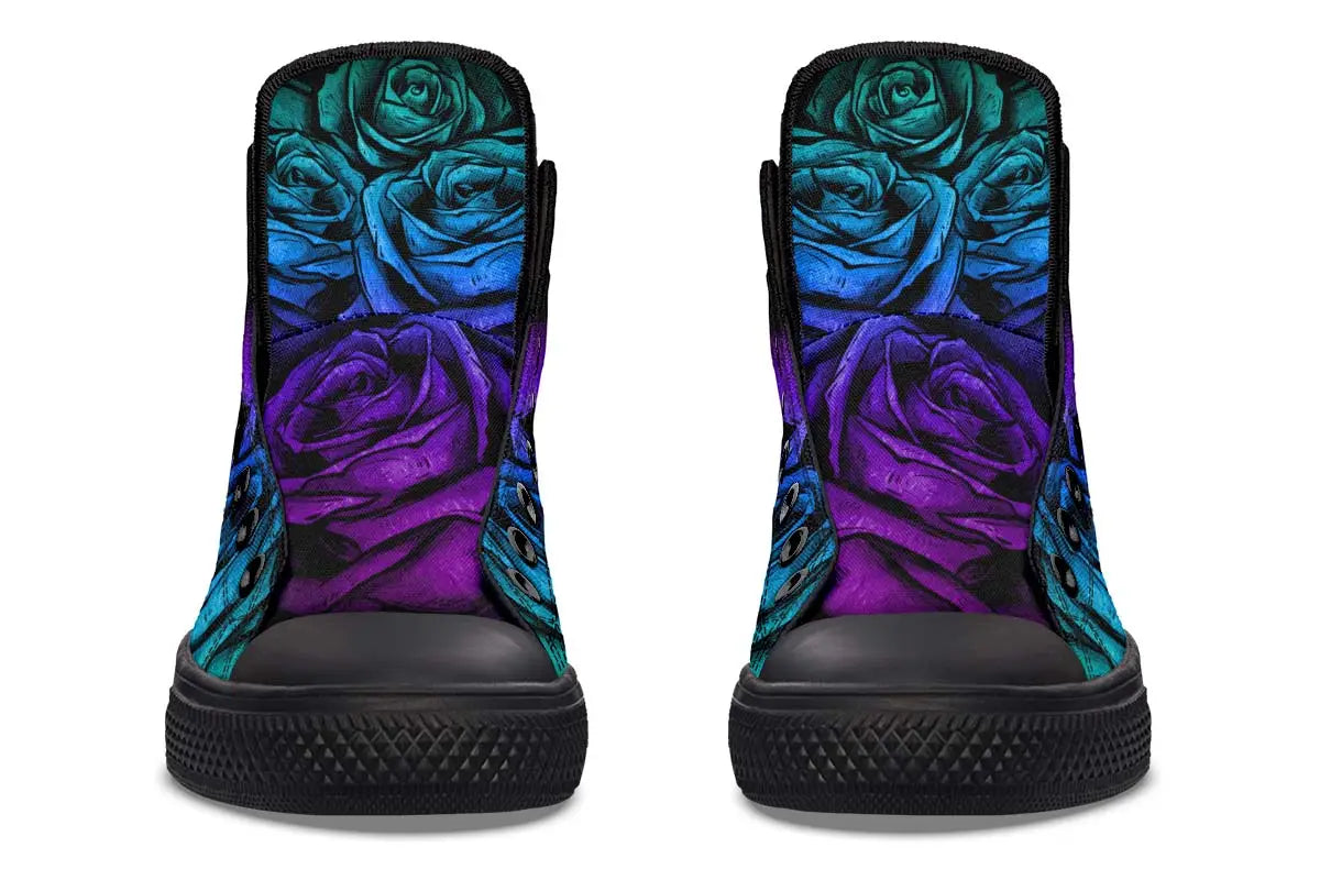 Printed Couple High-top Canvas Shoes