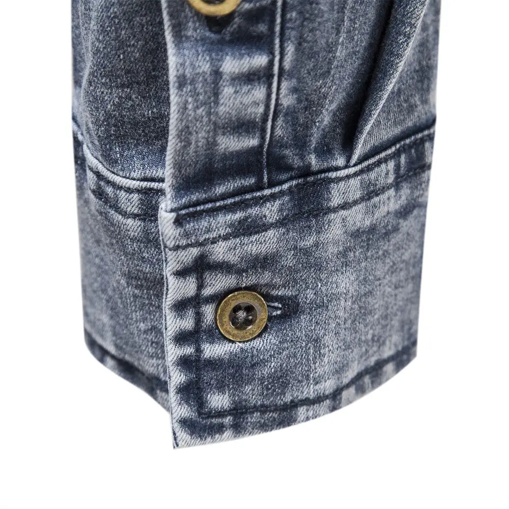 Men’s Denim Shirt Quality Heavy Duty Washing