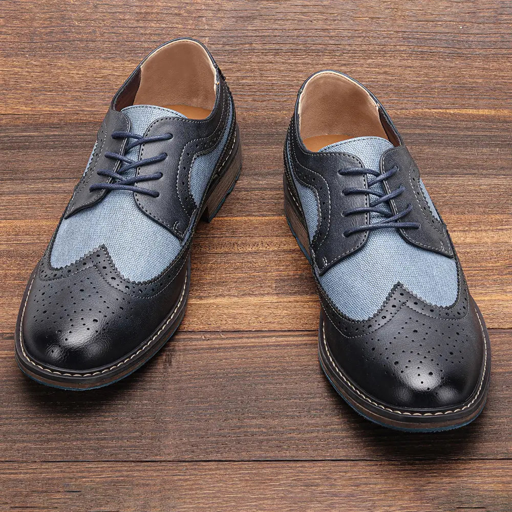Men’s Fashion Casual Multicolor Business Leather Shoes