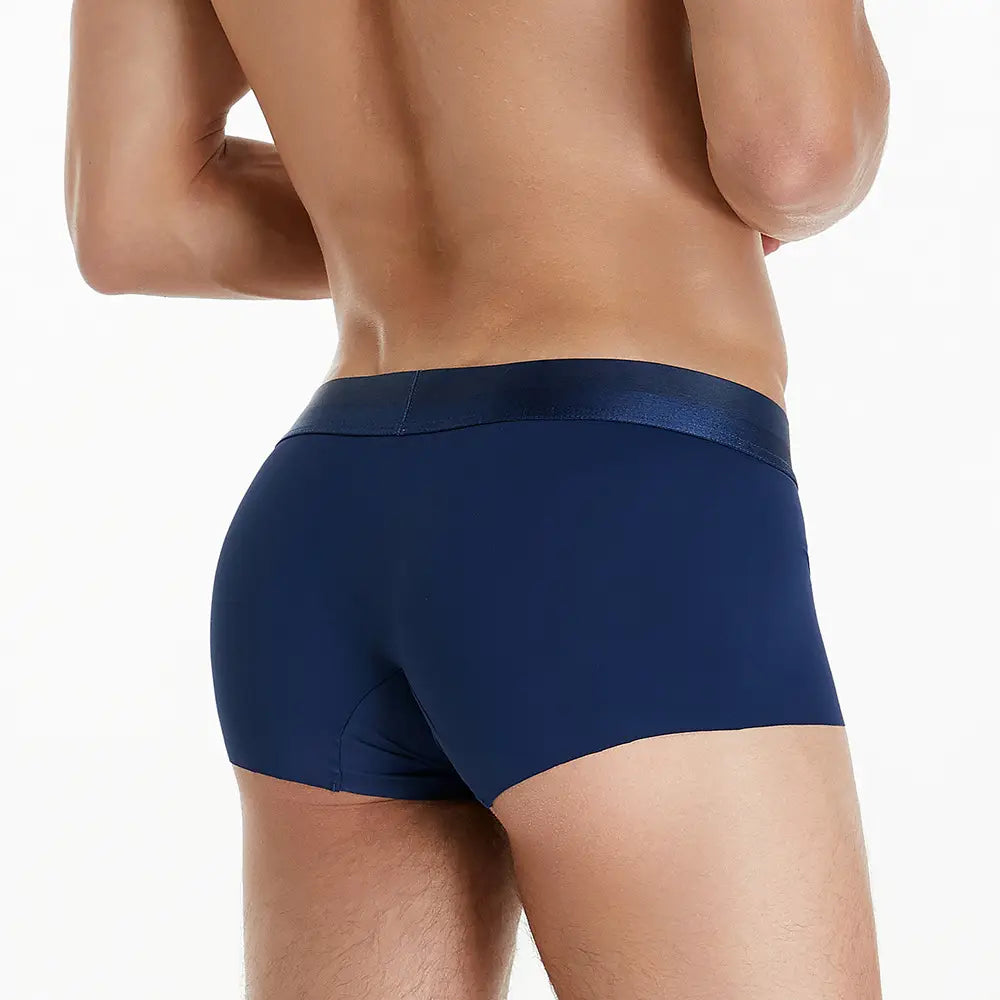 Men’s Underwear Low Waist Ice Silk Boxers