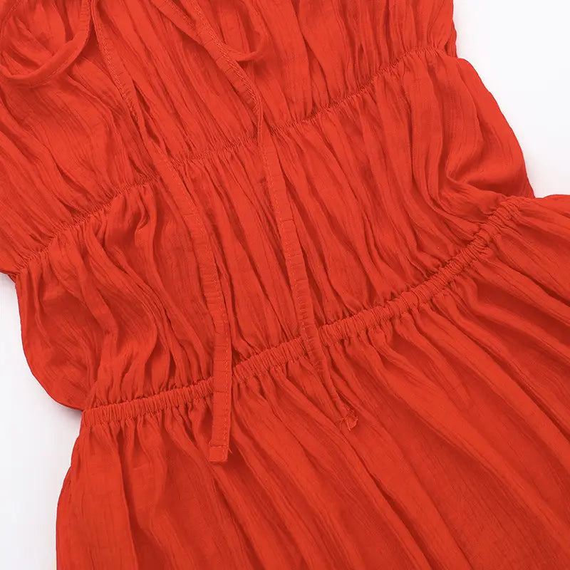 Hot Girl Backless Slim Fit Holiday Dress Women