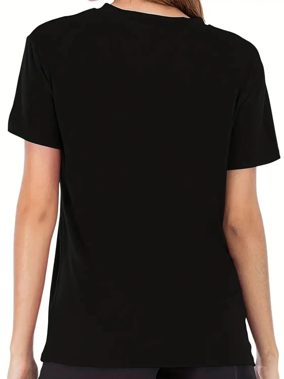 Casual Fashion Women’s Wear Letter Graphic Print Crew Neck Short Sleeve