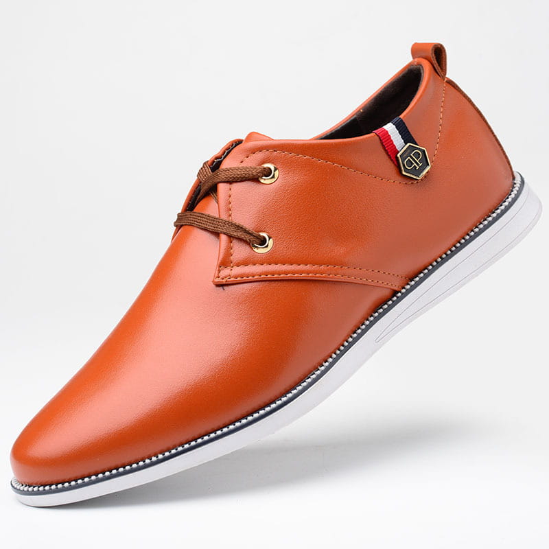 Men’s Breathable Leather Shoes With Cow Tendons And Soft Soles