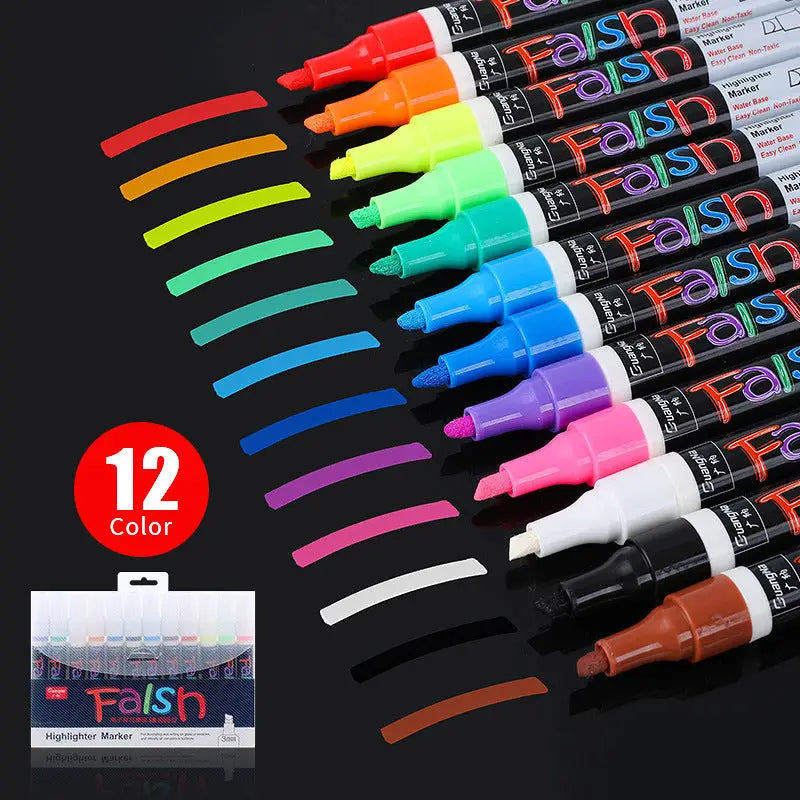 8-color electronic fluorescent plate 6MM highlighter Beyond Trends Hub