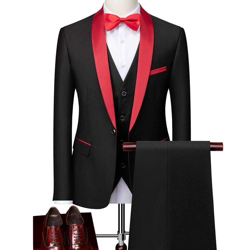 Business Casual Suits Men’s Wedding Groom Dresses Pavilion Slim Fit