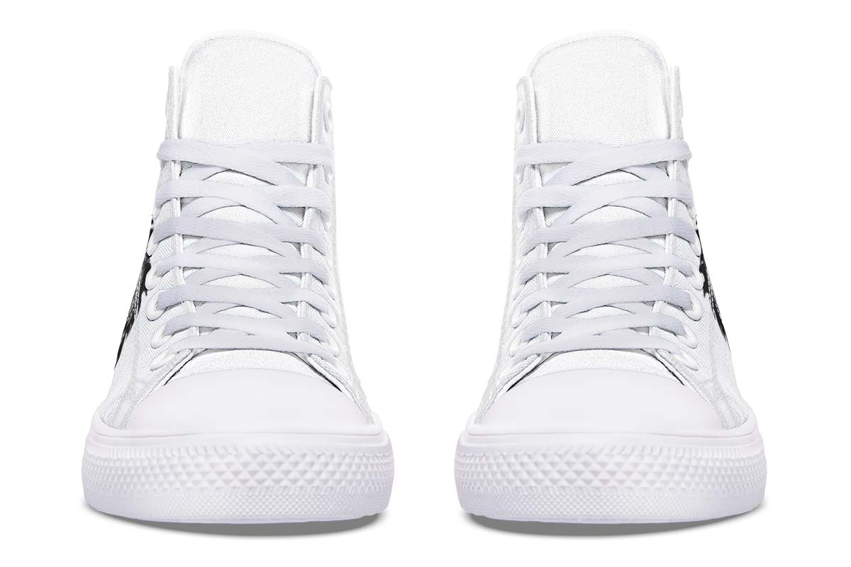 Printed Couple High-top Canvas Shoes