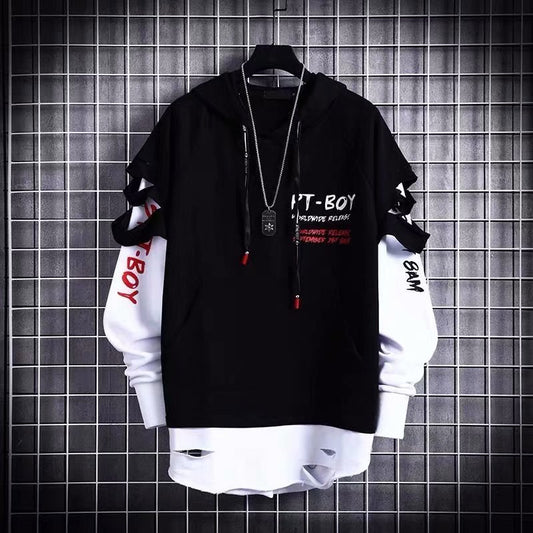 Sweatshirt Men's Korean Style Trendy Loose Hooded Top Clothes