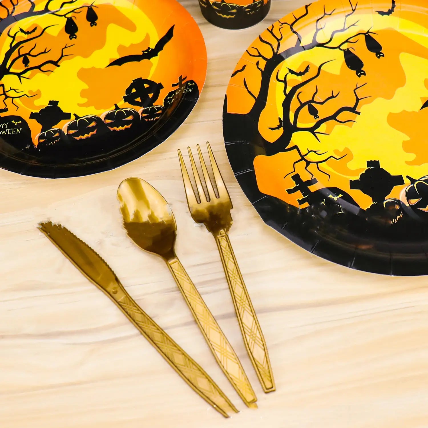 Amazon Halloween Party Tableware Paper Cups Plates Paper Towels